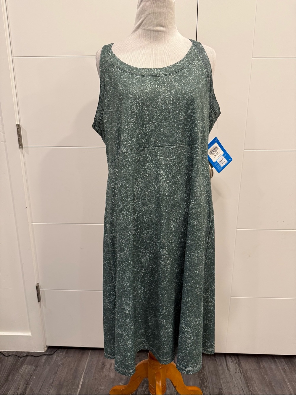 Columbia Forest Green Speckled Midi Dress